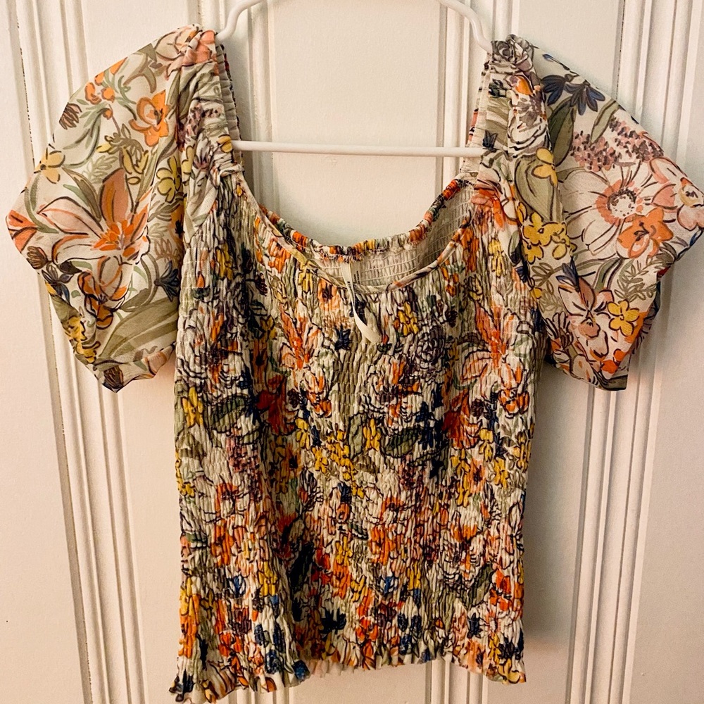 Off the shoulder crop top